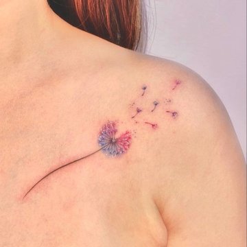 Paardenbloem tattoo