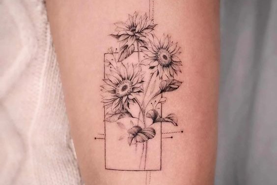bloemen tatoeage