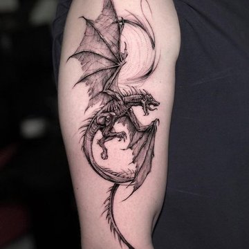 Draak tattoo