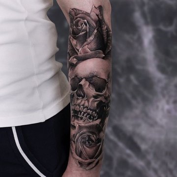 Schedel Tatoeage