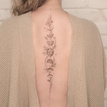 Back tattoos for women