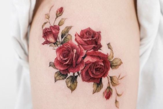 bloemen tatoeage