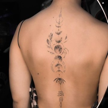 Back tattoos for women