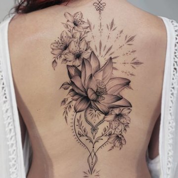 Back tattoos for women