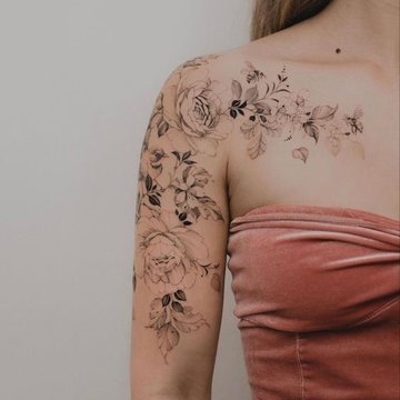 bloemen tatoeage