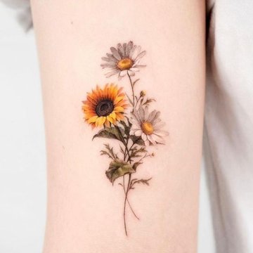 bloemen tatoeage
