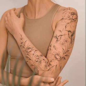 bloemen tatoeage