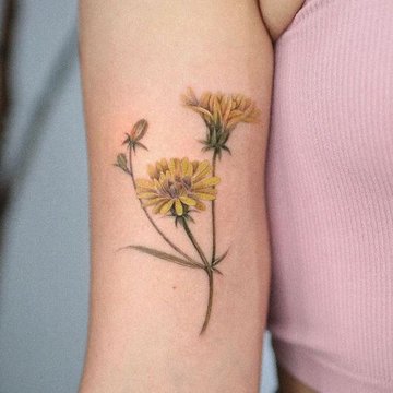 Paardenbloem tattoo
