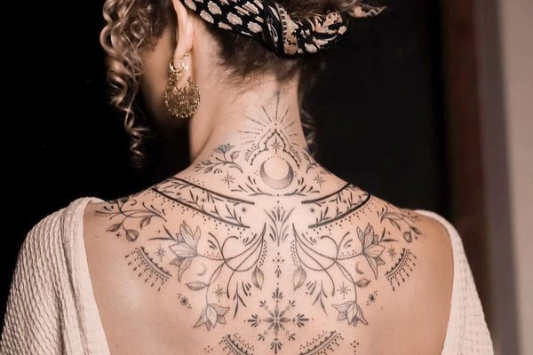 Back tattoos for women