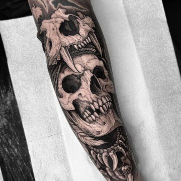 Schedel Tatoeage