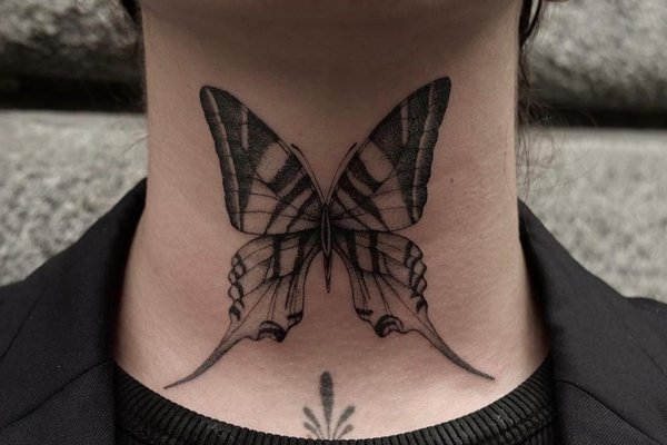 Neck tattoo