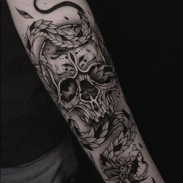 Schedel Tatoeage