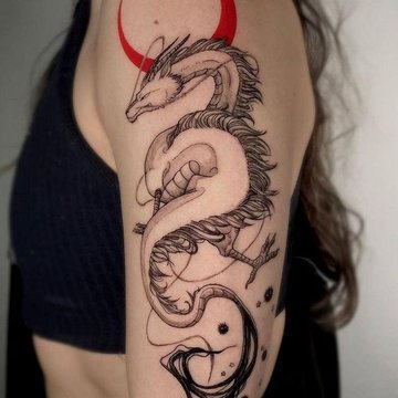 Draak tattoo