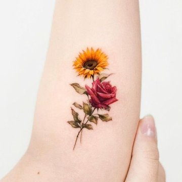 bloemen tatoeage