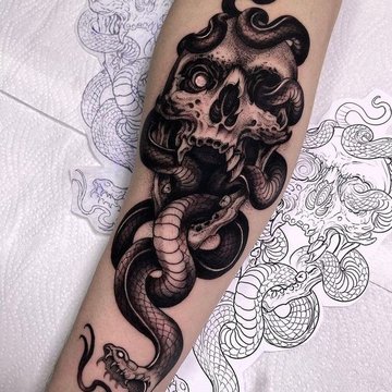 Schedel Tatoeage