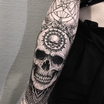 Schedel Tatoeage