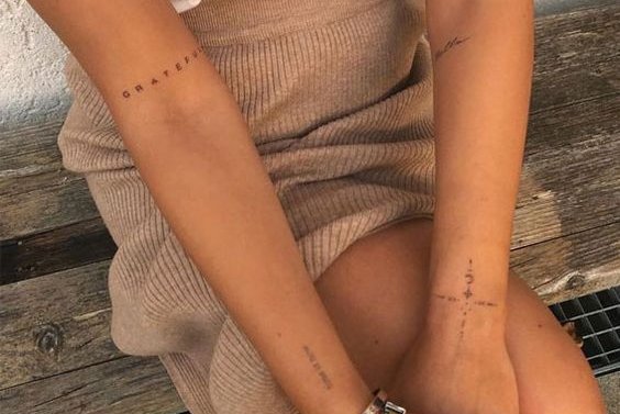 Women's arm tattoos