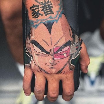 anime-stijl tatoeages