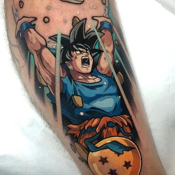 anime-stijl tatoeages