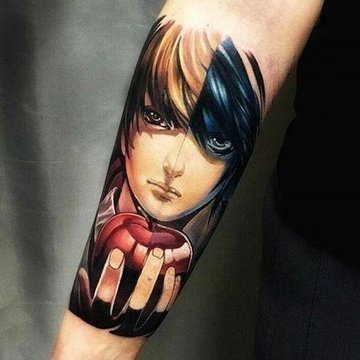 anime-stijl tatoeages