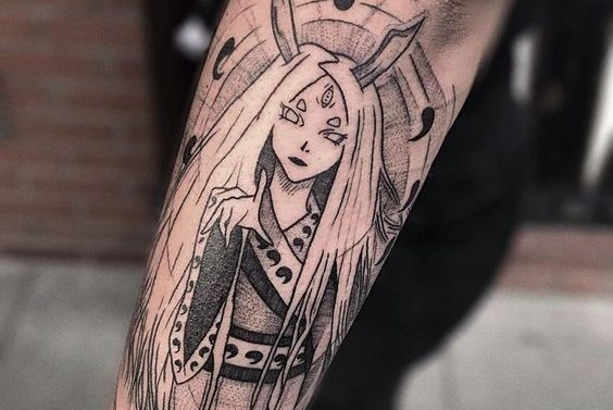 anime-stijl tatoeages