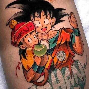 anime-stijl tatoeages