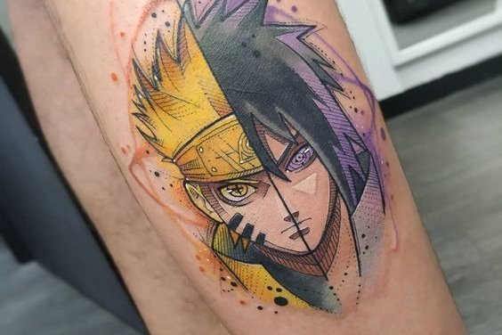 anime-stijl tatoeages