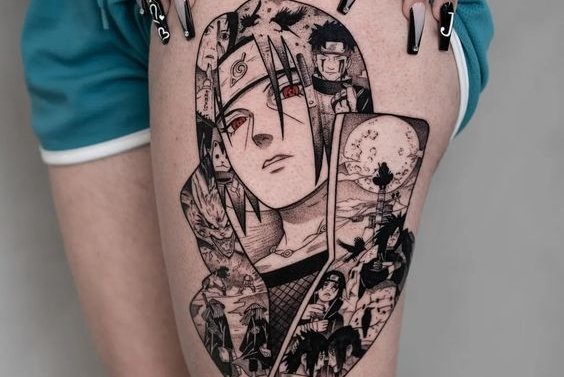 anime-stijl tatoeages