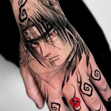 anime-stijl tatoeages