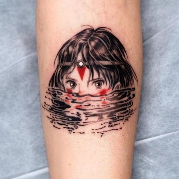 anime-stijl tatoeages