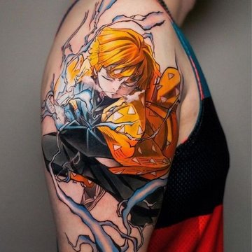 anime-stijl tatoeages