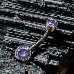 Titanium piercing jewelry