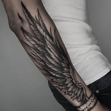 Tatoeage van Vleugels