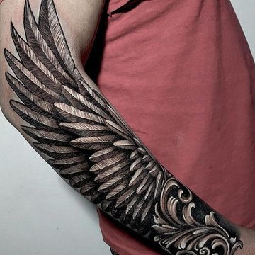 Tatoeage van Vleugels