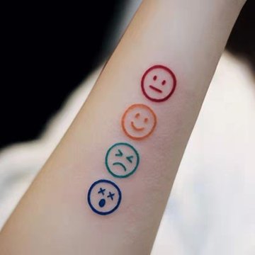 smiley tattoo