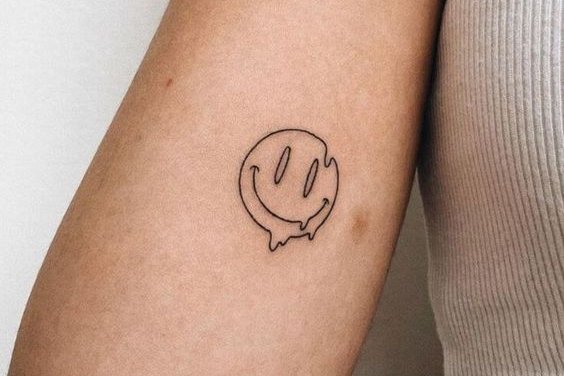 smiley tattoo