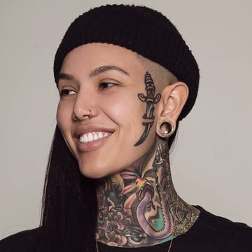 Tattoo's op het gezicht