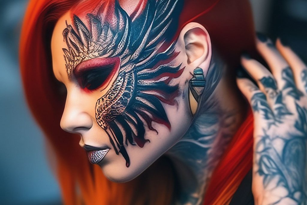 Tattoo's op het gezicht