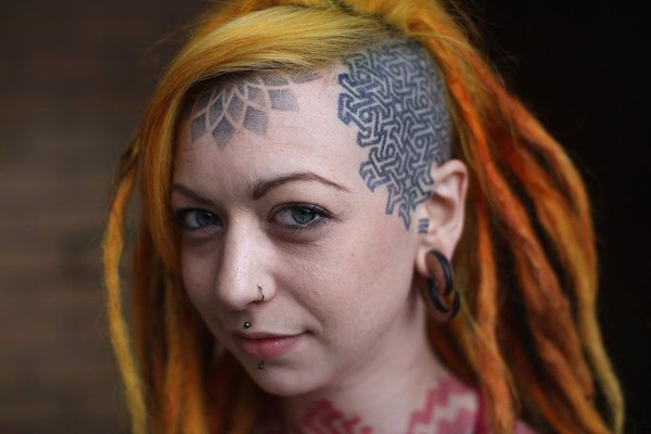 Tattoo's op het gezicht
