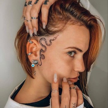 Tattoo's op het gezicht