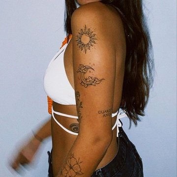 Women's arm tattoos