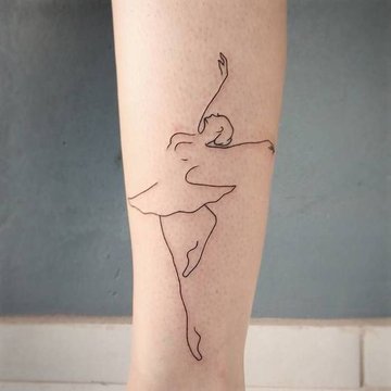 tatoeage ballerina