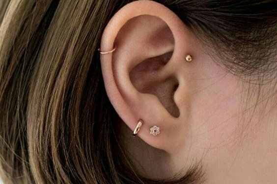 Forward Helix piercing