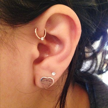 Forward Helix piercing