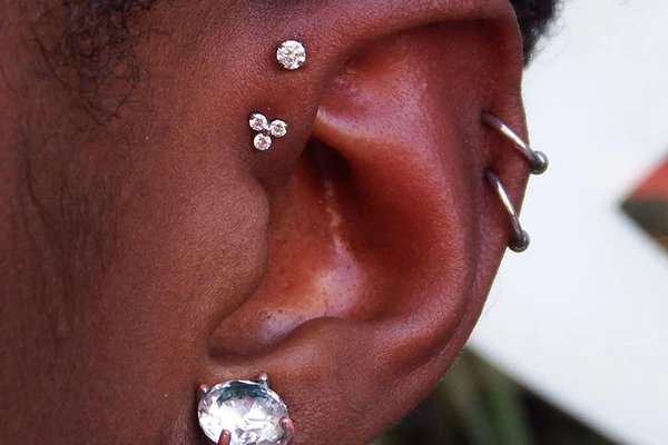Forward Helix piercing