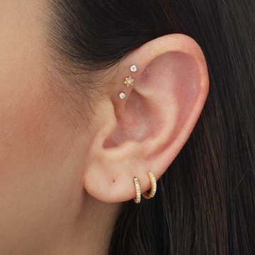 Forward Helix piercing