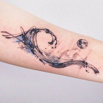 wave tattoo