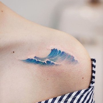 wave tattoo