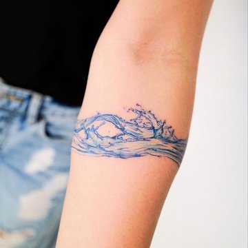 wave tattoo