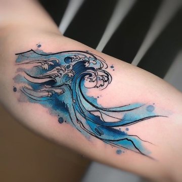 wave tattoo